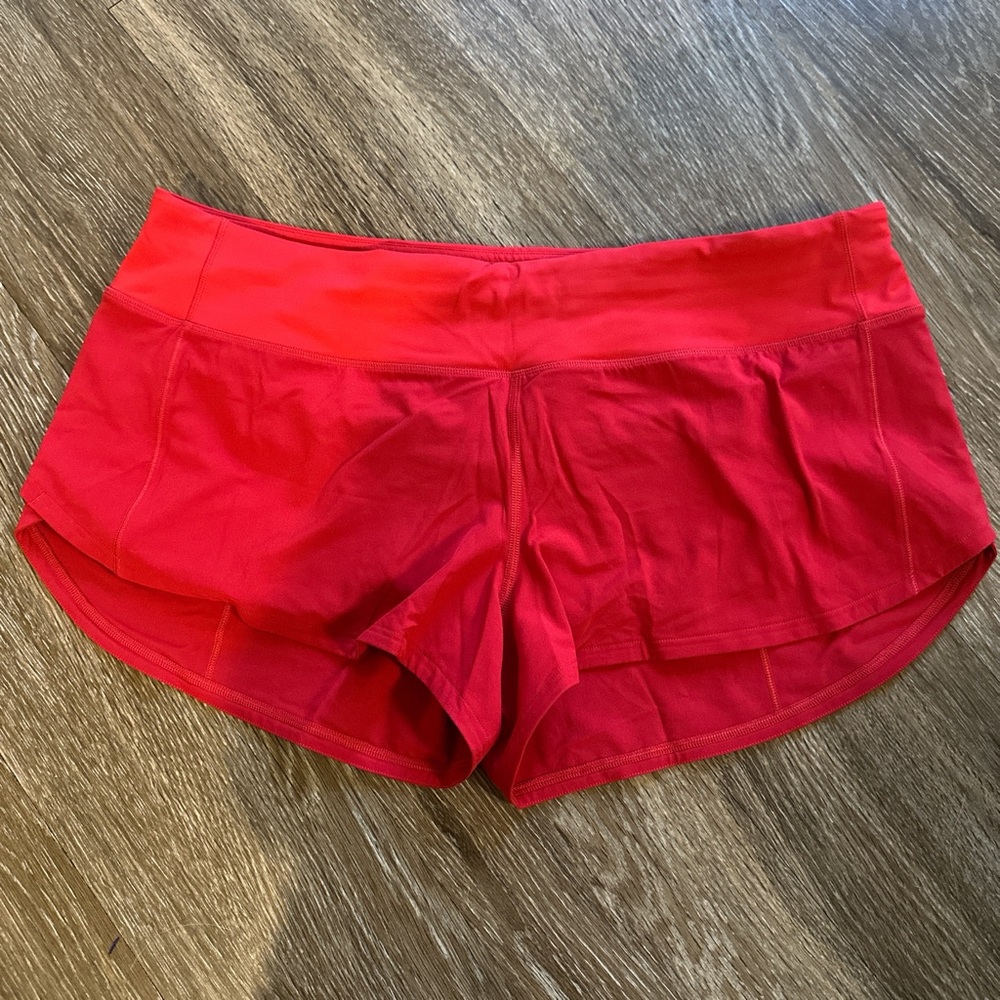 Lululemon Athletica Red Women's Athletic Shorts